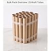 Cardboard Mailing Tubes with Caps, 61 cm Length, 2 Inch Diameter, Kraft Paper, for Poster, Artwork, Document, 2 feet tube light and Map Shipping (Pack of 100)